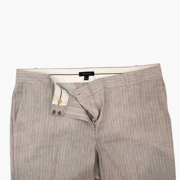 ANN TAYLOR Plus Size Linen Blend Single-Breasted 2 Piece Suit (Gray | Size 16) - Picture 10 of 13